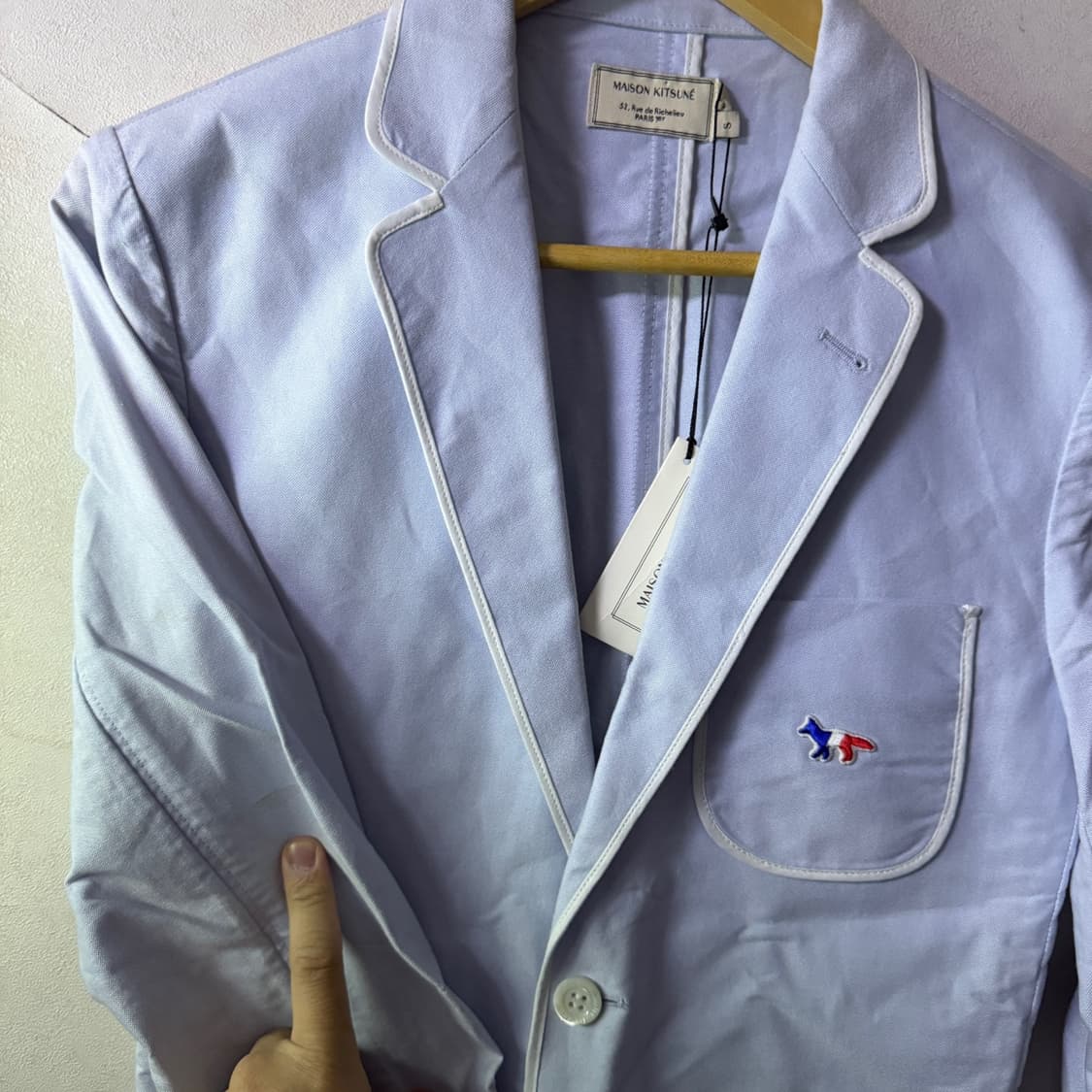 메종키츠네 폭스로고 원포켓 코튼 자켓 (44-55정도) 상품이미지7