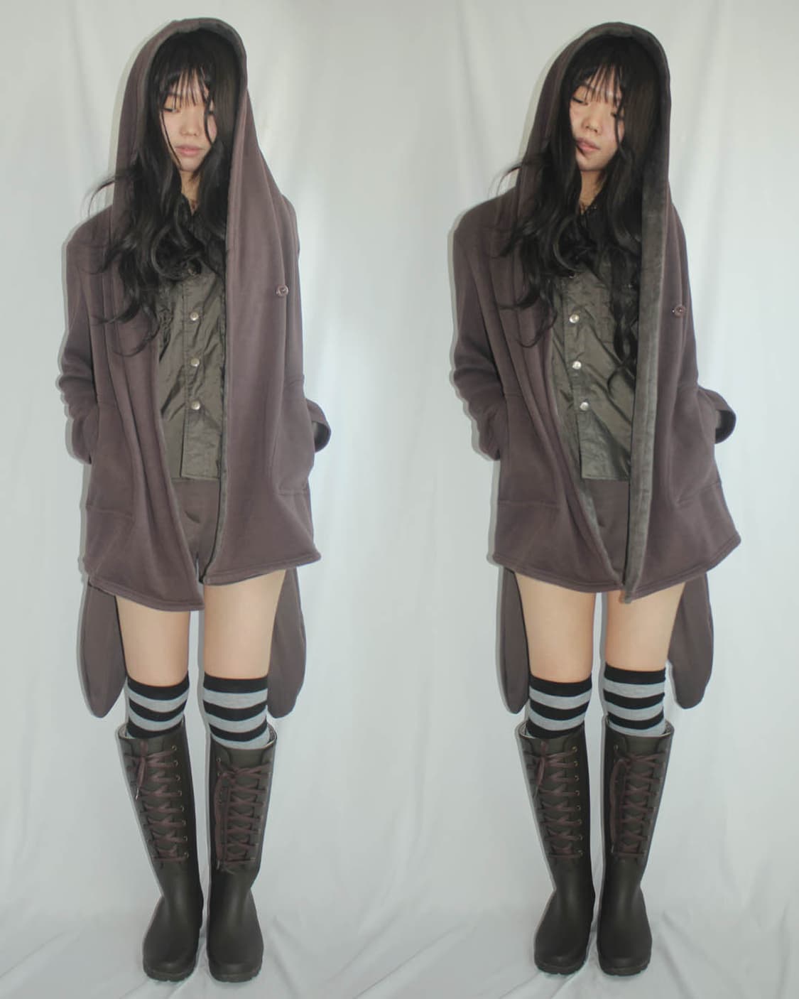 FILA lace-up antique rain long BOOTS 상품이미지8