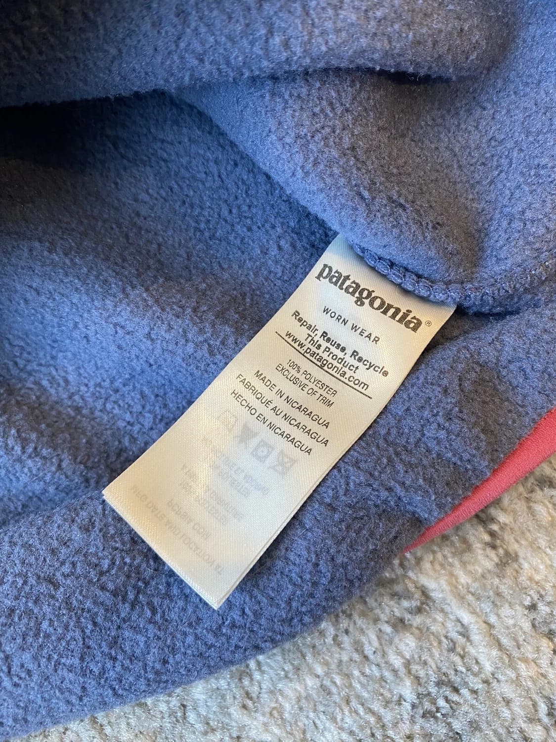 18SS 파타고니아 신칠라 스냅-T 그레이/코랄 상품이미지5