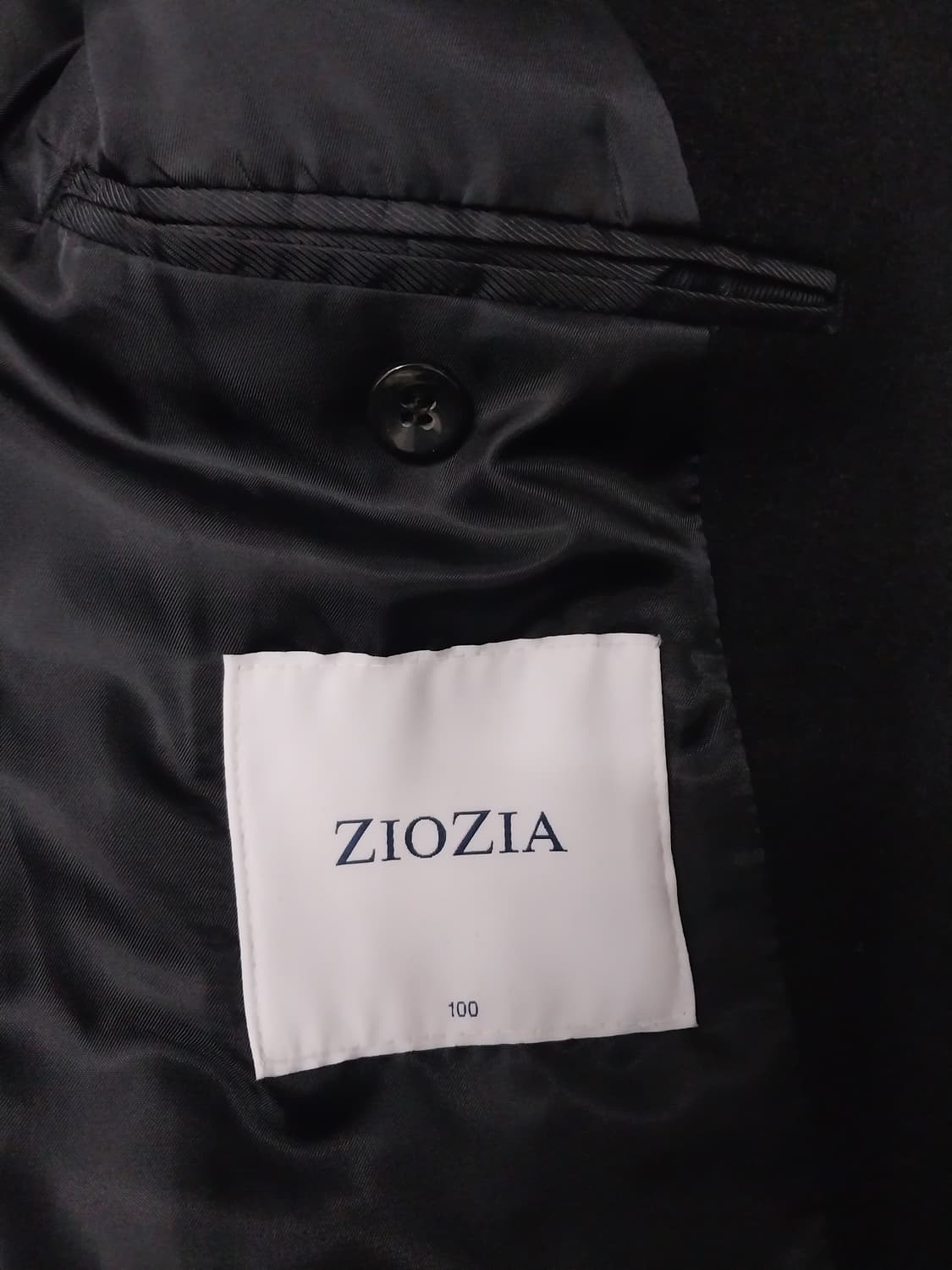 ZIOZIA  블랙 싱글 코트 100 상품이미지4