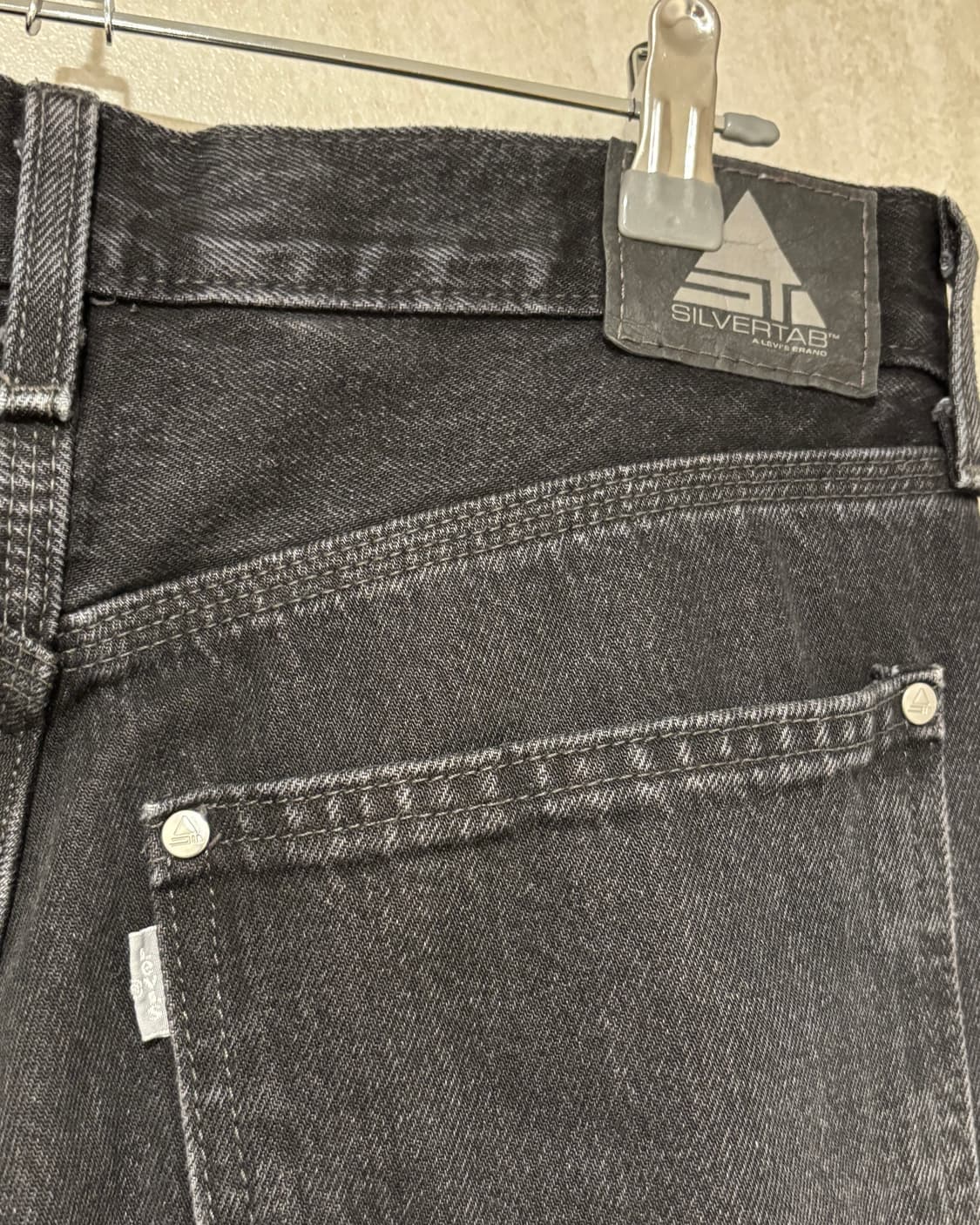 (30x32) 리바이스 실버탭 배기 카펜터 팬츠 흑청 상품이미지6