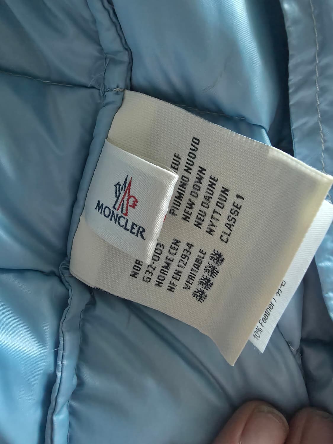 몽클레어 패딩 조끼 블루 라지 상품이미지2