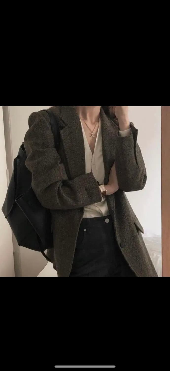 플랫베이스 해리스트위드 울자켓 상품이미지1