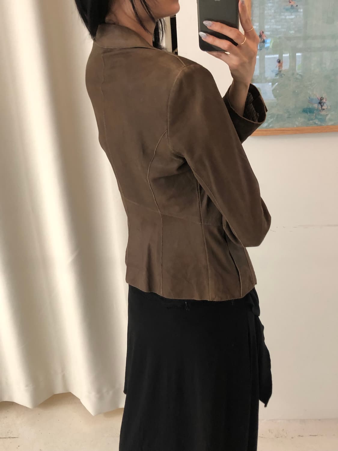 막스마라 브라운 스웨이드 블레이저자켓 상품이미지3
