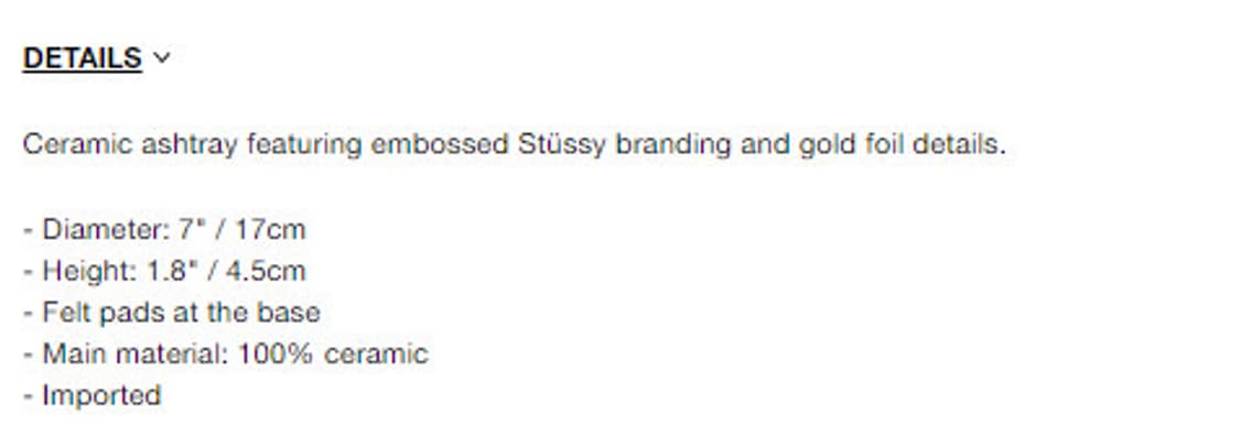 스투시 SS링크 시가 재떨이 상품이미지4