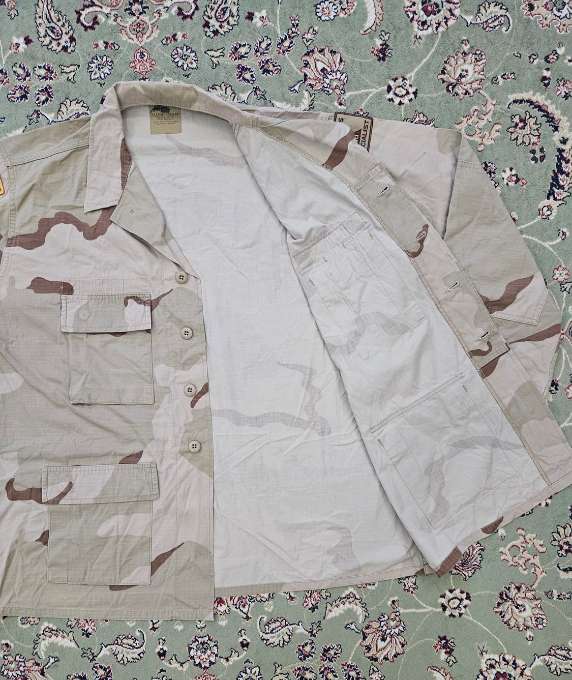 [최종할인] 00' 미육군 사막3색 립스탑 BDU XLARGE 110 상품이미지2