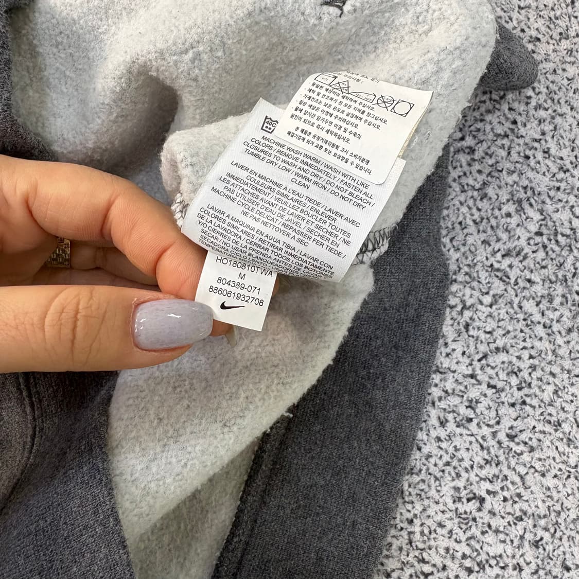 M 나이키 기모 후드 집업 자켓 0304J 상품이미지5