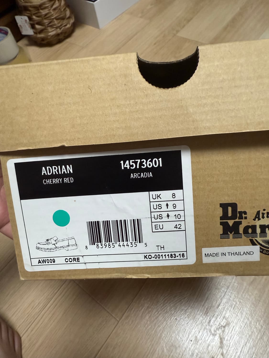 닥터마틴 아드리안 체리 레드 270mm 상품이미지5