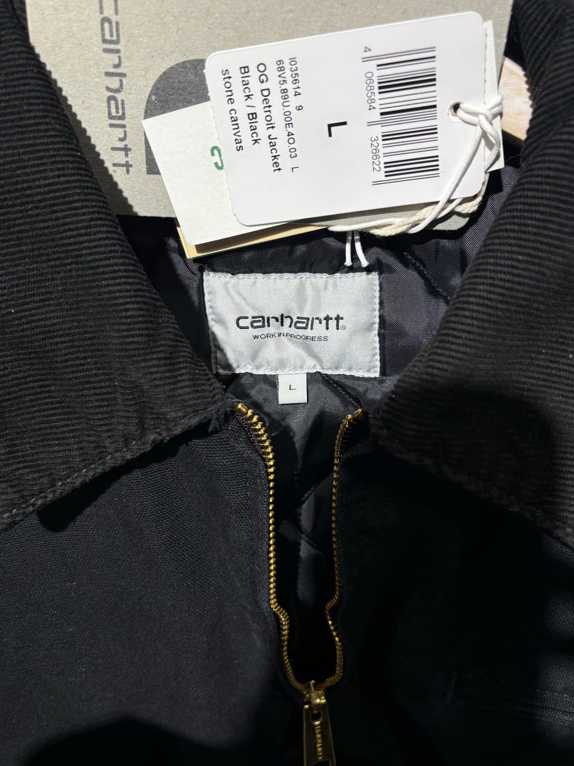 (새상품) 칼하트 OG 디트로이트 자켓 블랙 L 상품이미지3