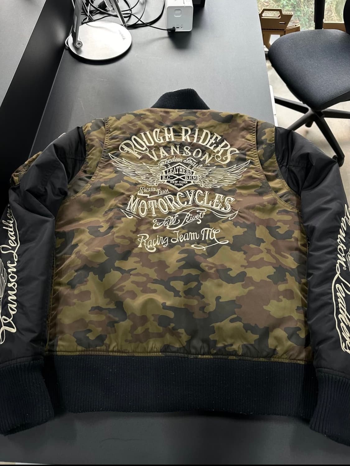 벤슨 카모 풀자수로고 포켓 ma-1 자케ㅛ 상품이미지1