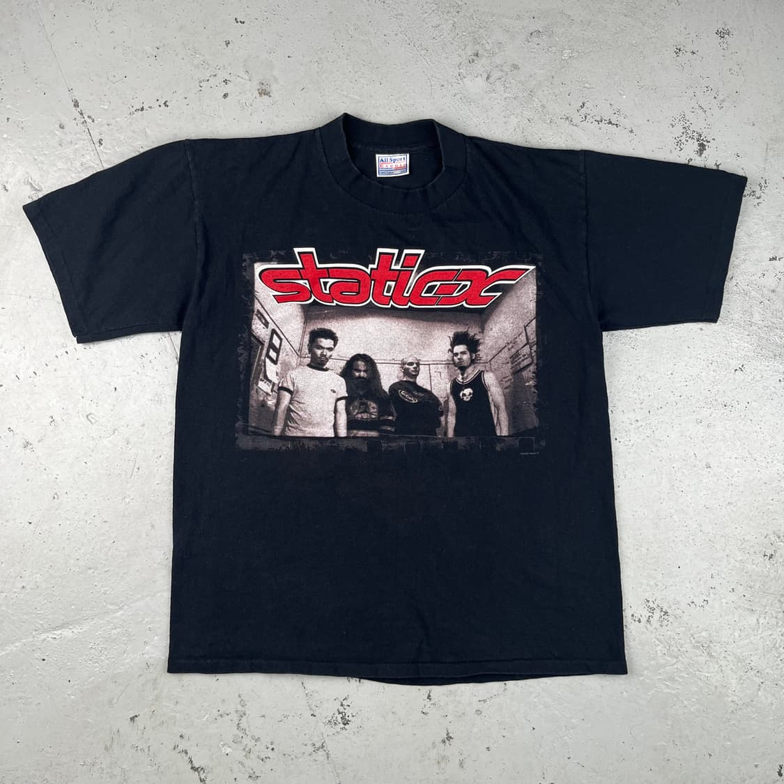 빈티지 Static-X 밴드 반팔티 상품이미지2
