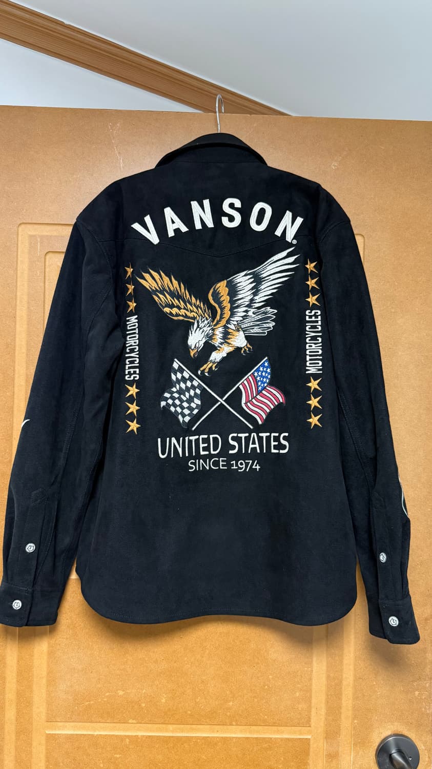 벤슨 스웨이드 셔츠 자켓 L Vanson leathers 상품이미지2