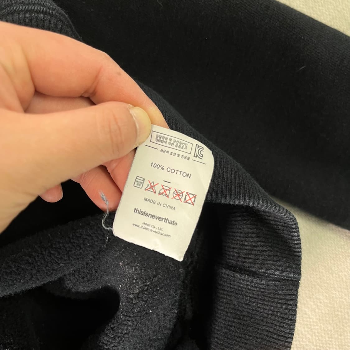 100 디스이즈네버댓 빅로고 후드티 상품이미지4