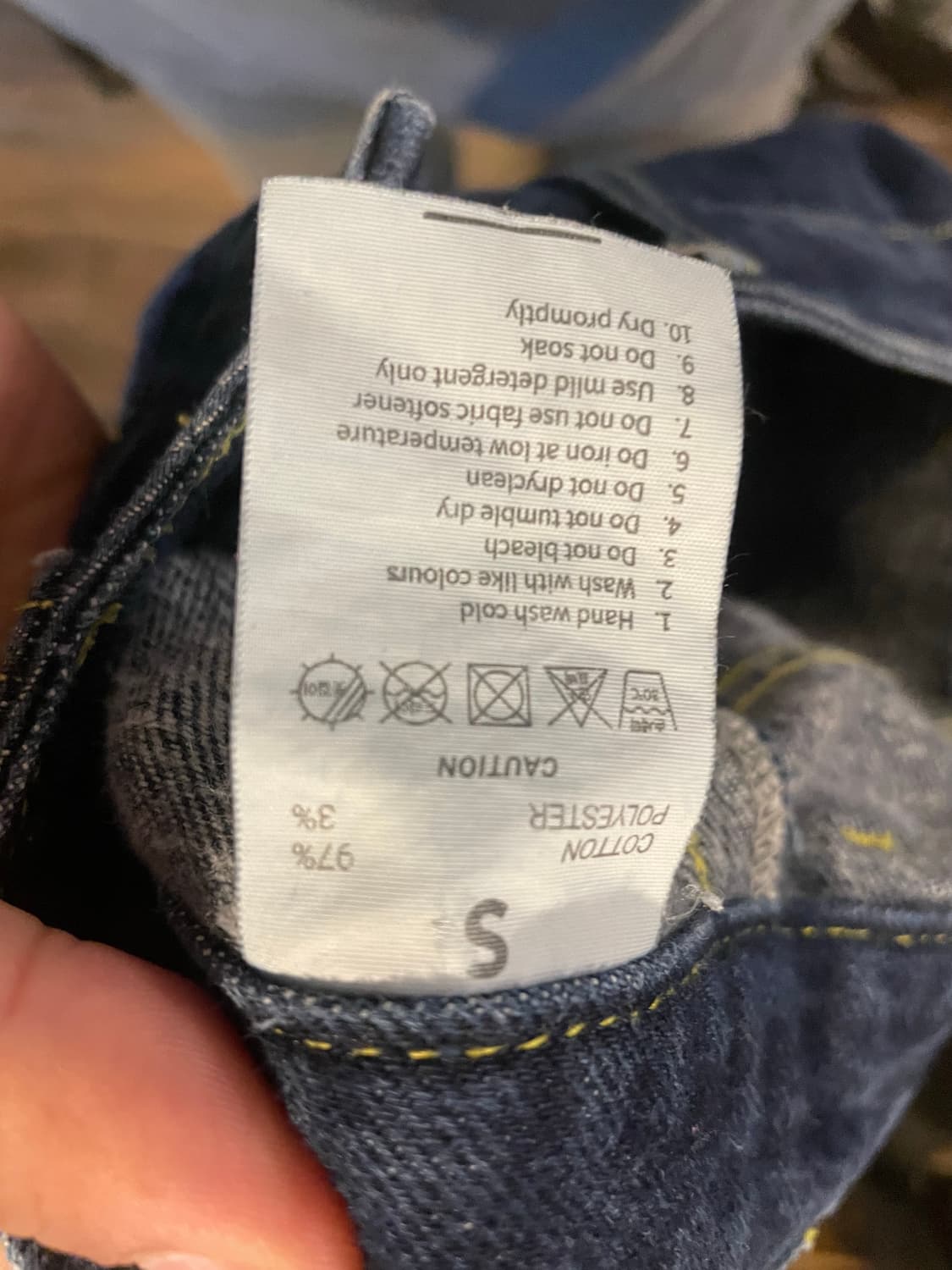 진청 데님 청바지 여성 s사이즈 25~26인치 상품이미지3