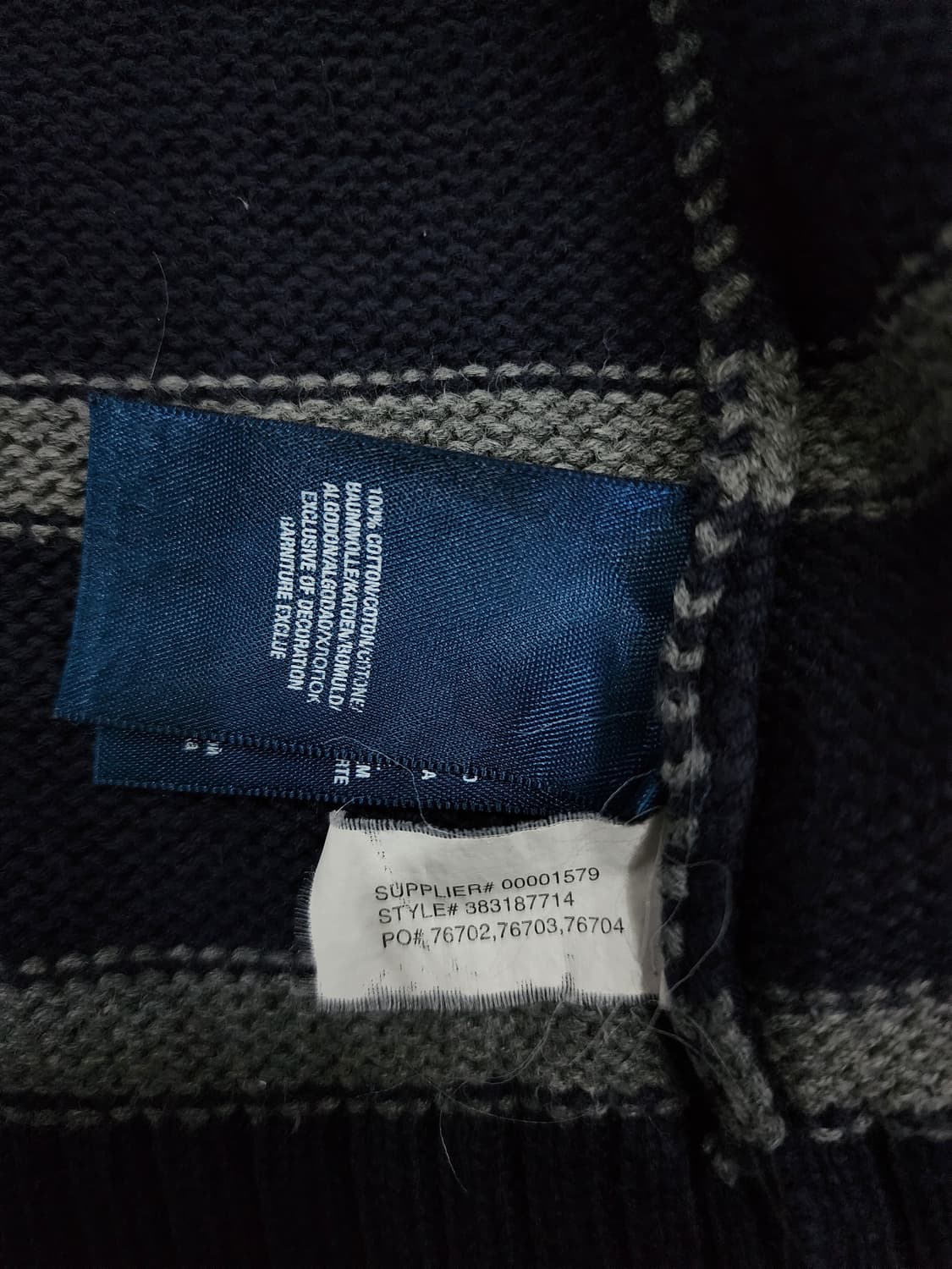 폴로 랄프로렌 스트라이프 풀집업 니트 보이즈 XL 상품이미지8