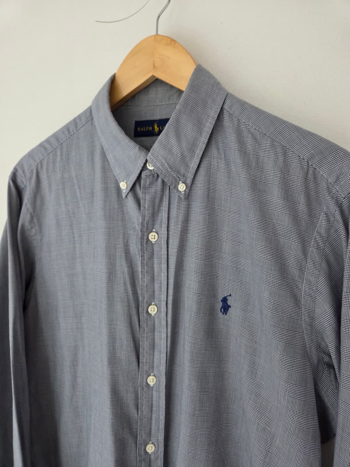 폴로랄프로렌 그레이 잔체크 셔츠(105사이즈) 상품이미지4