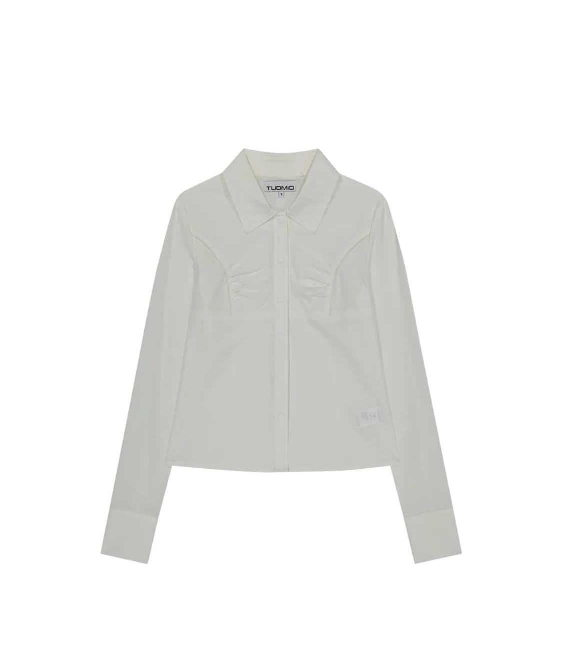 뚜오미오 shirred slim shirt 상품이미지4