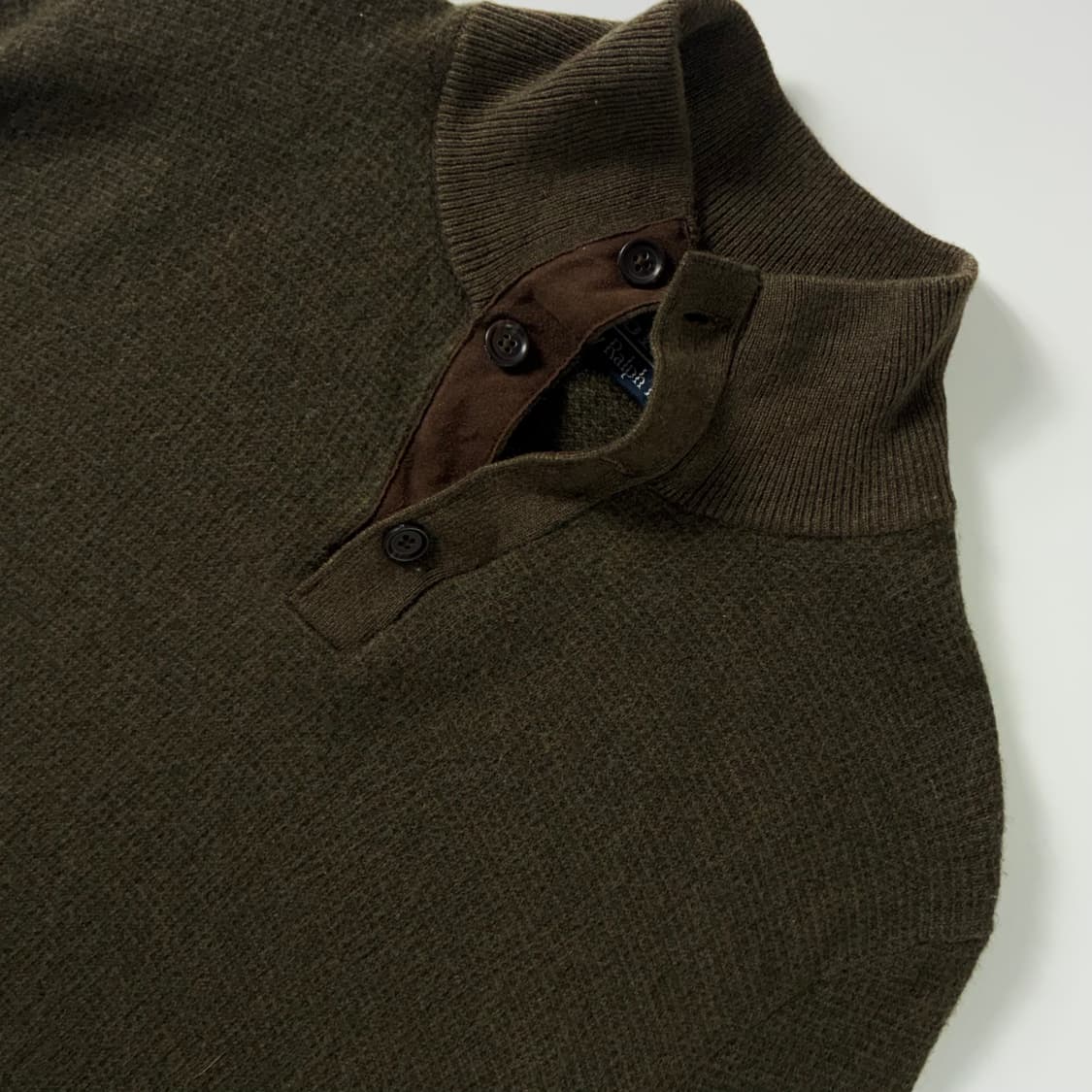 Polo  폴로 랄프로렌 울 브라운 하프버튼 니트  상품이미지3