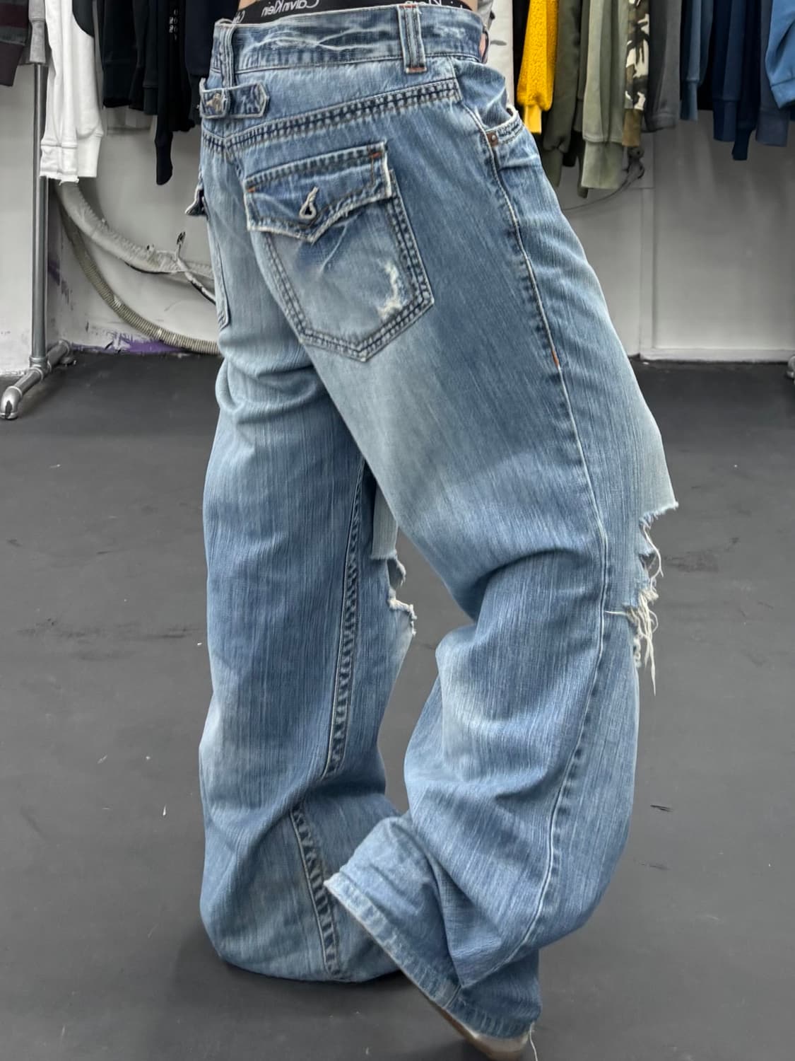 GV2 그런지 워시드 데님팬츠 상품이미지2