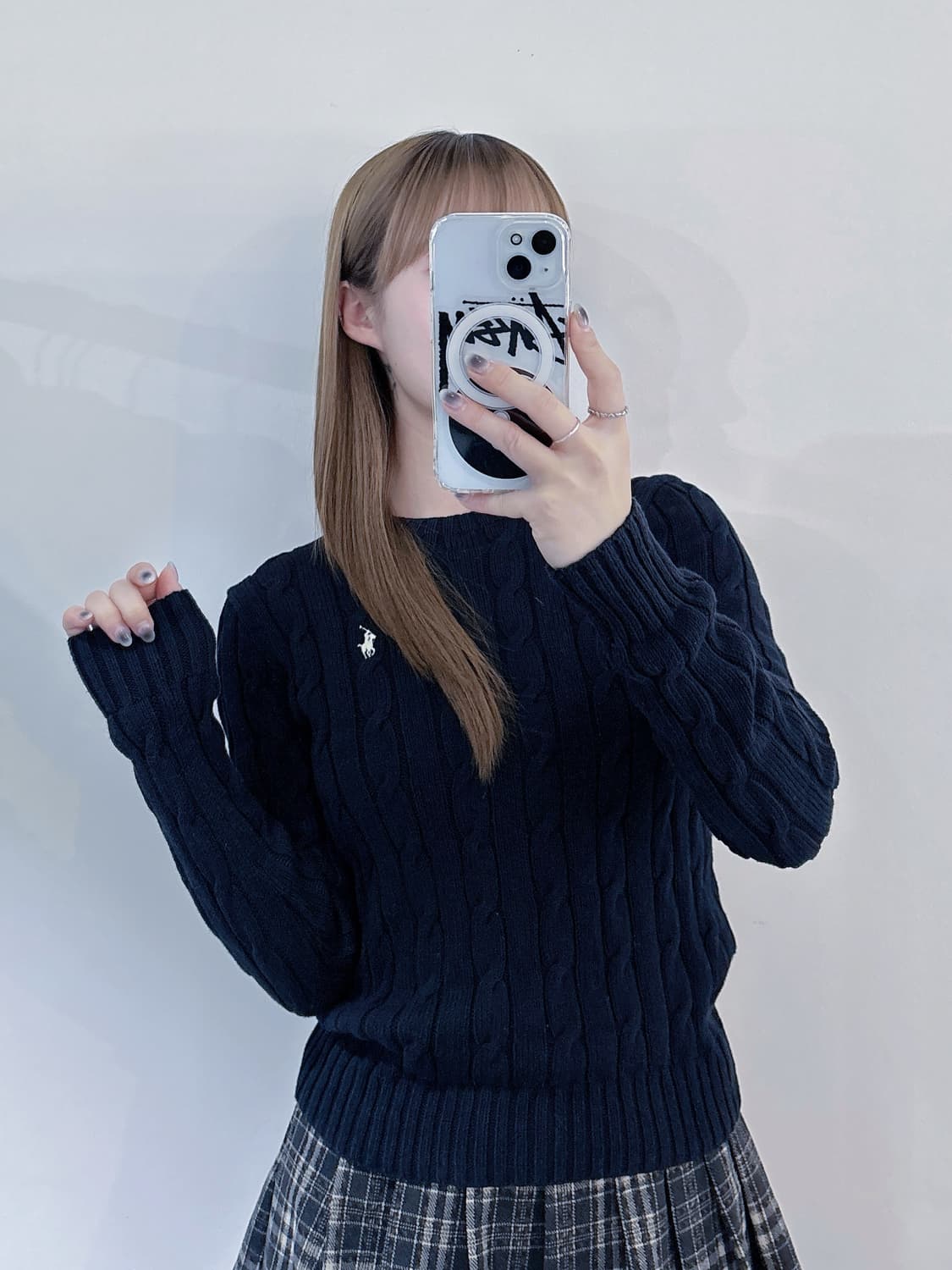 폴로랄프로렌 화이트포니 qr 케이블 니트 상품이미지1