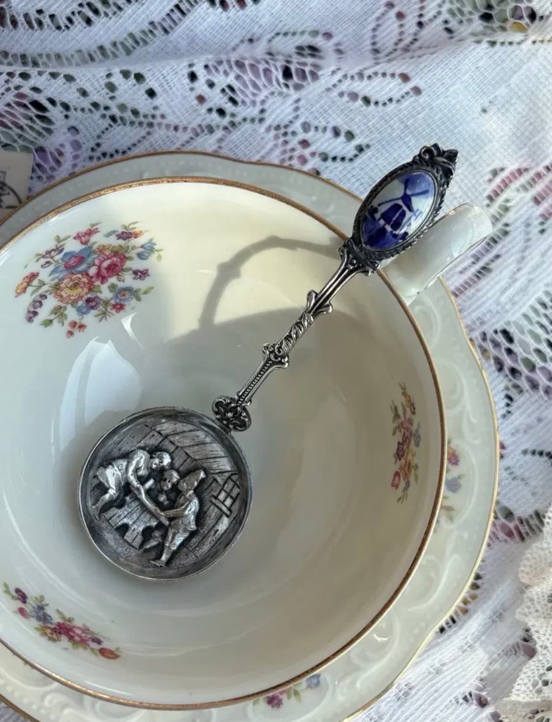 [레어]델프트 실버플레이트 티 캐디스푼 상품이미지3