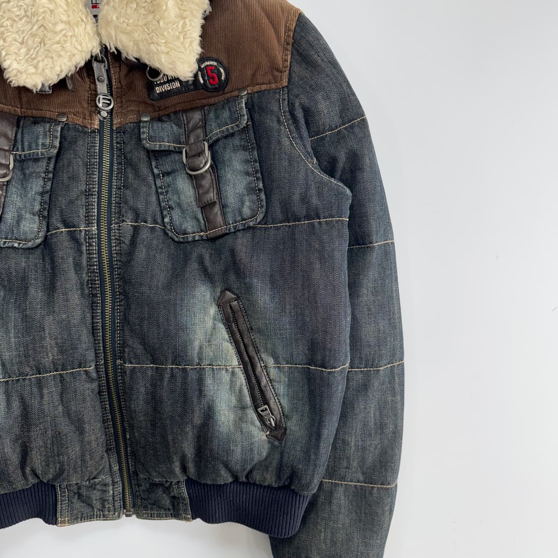 Fubu 후부 데님 하이넥 패딩 상품이미지5