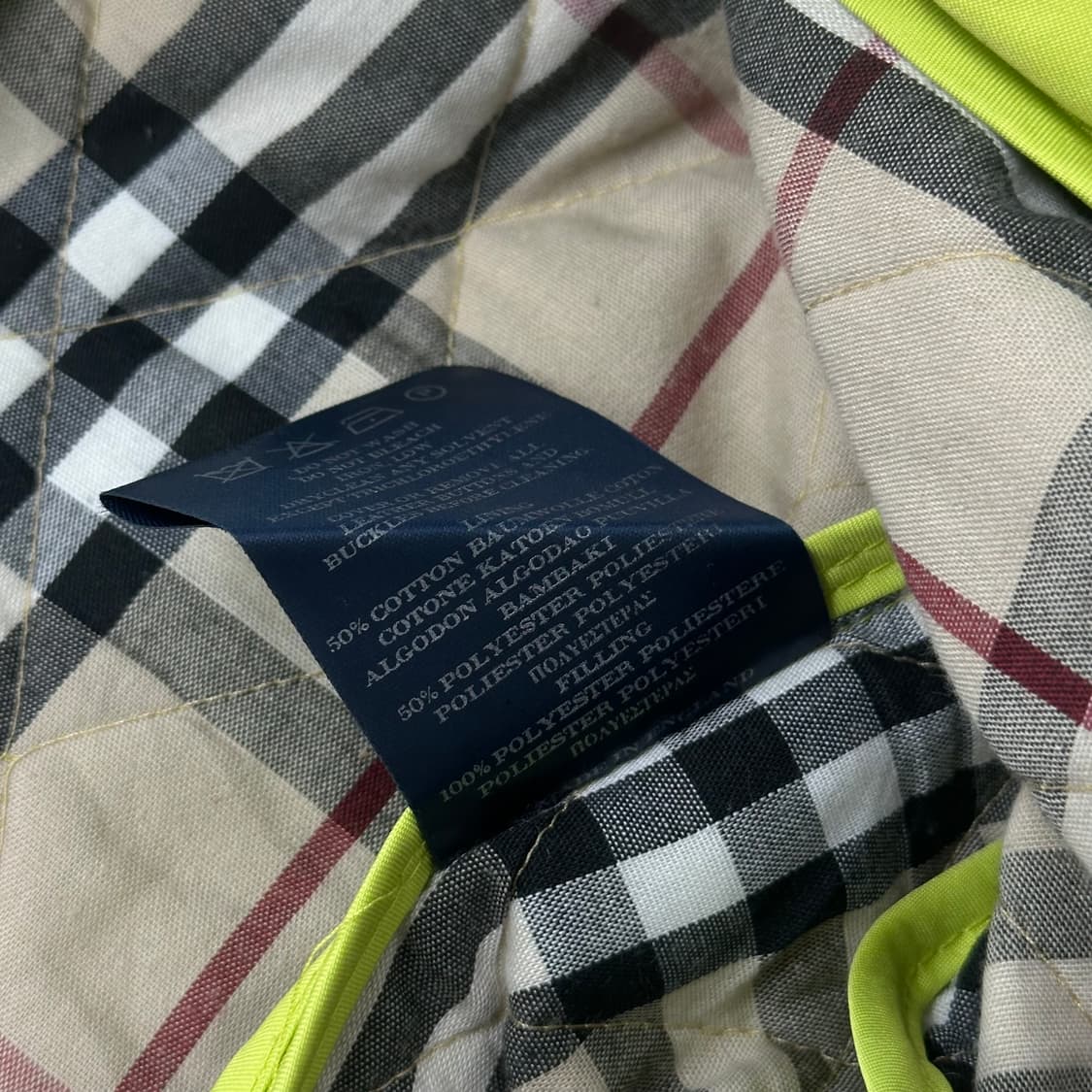 버버리 영국판 체크 퀼팅 자켓 상품이미지10