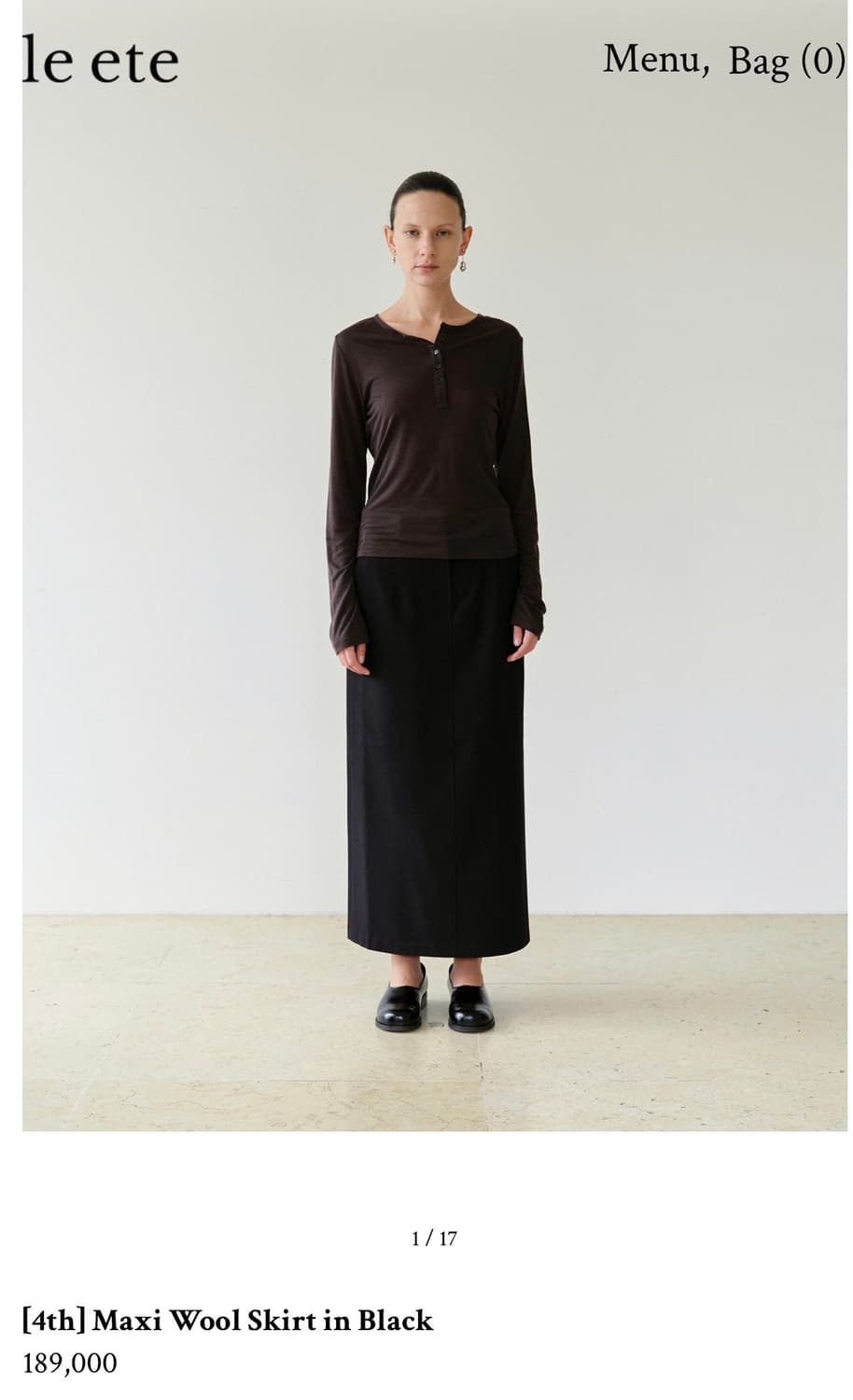 Le ete 맥시스커트 시엔느 낫띵리튼 아모멘토 리본빛 18만->5만 상품이미지3