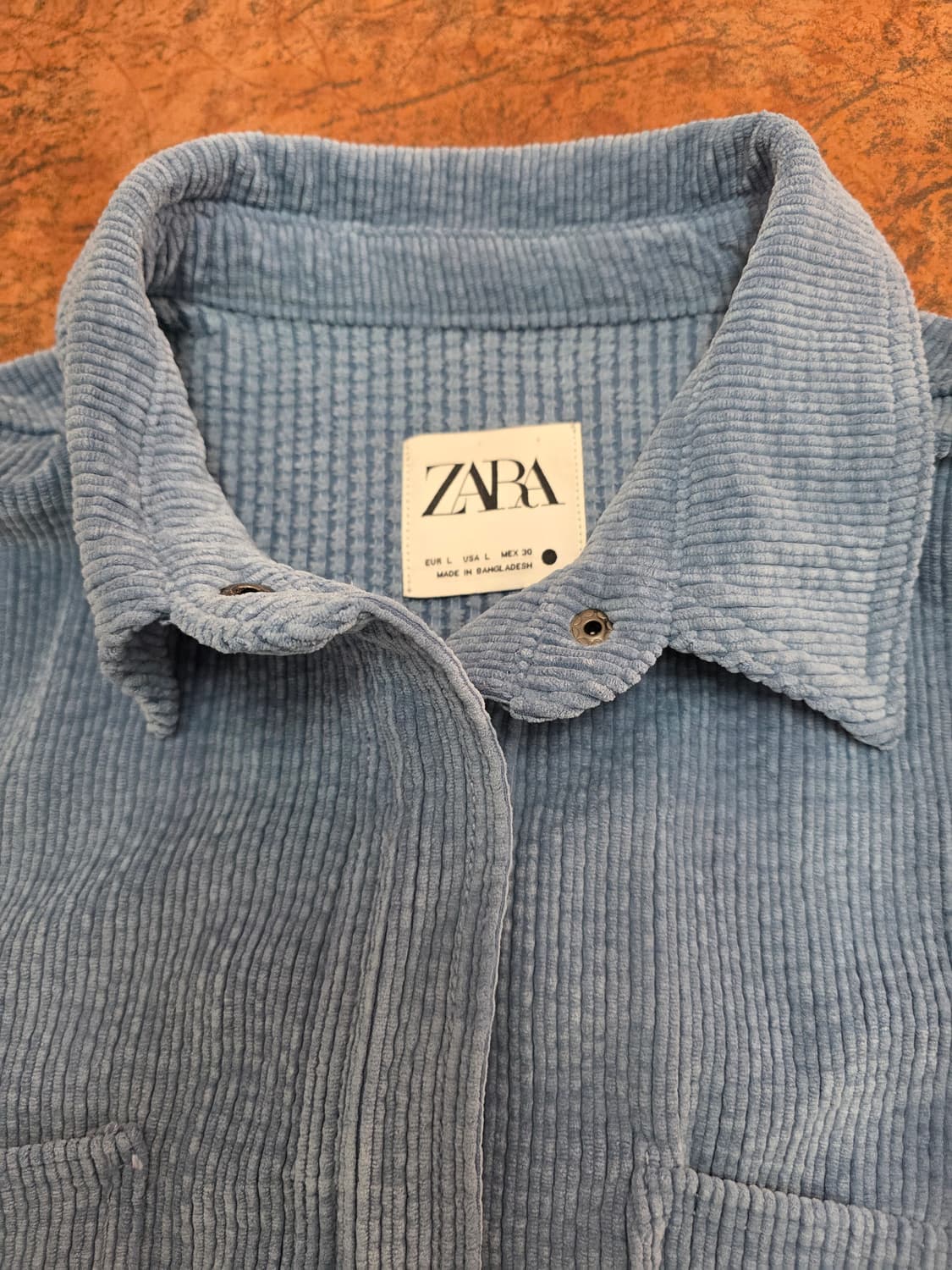 자라 오버핏 코듀로이 셔츠 L 상품이미지6