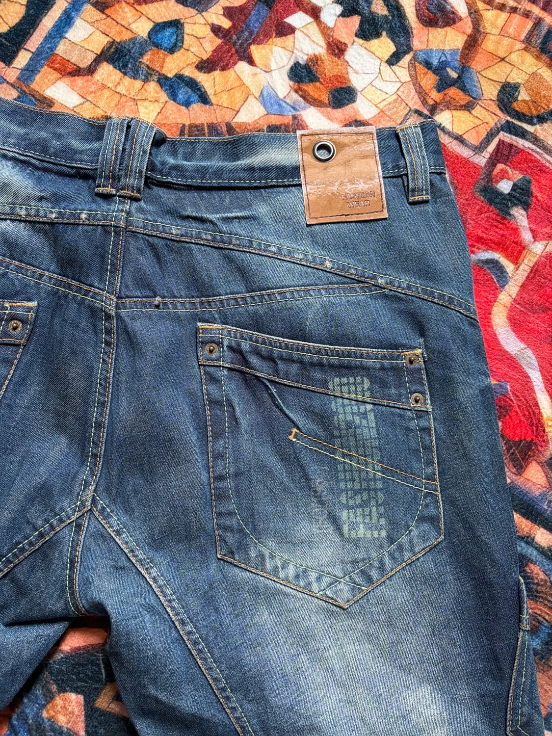 a243) 38 빈티지 워싱 데님팬츠 상품이미지7