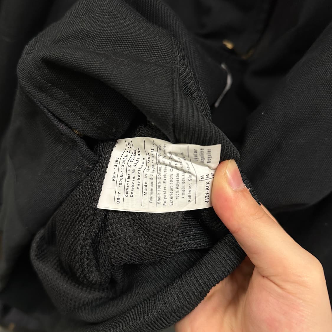 칼하트 J131 액티브 자켓 상품이미지5