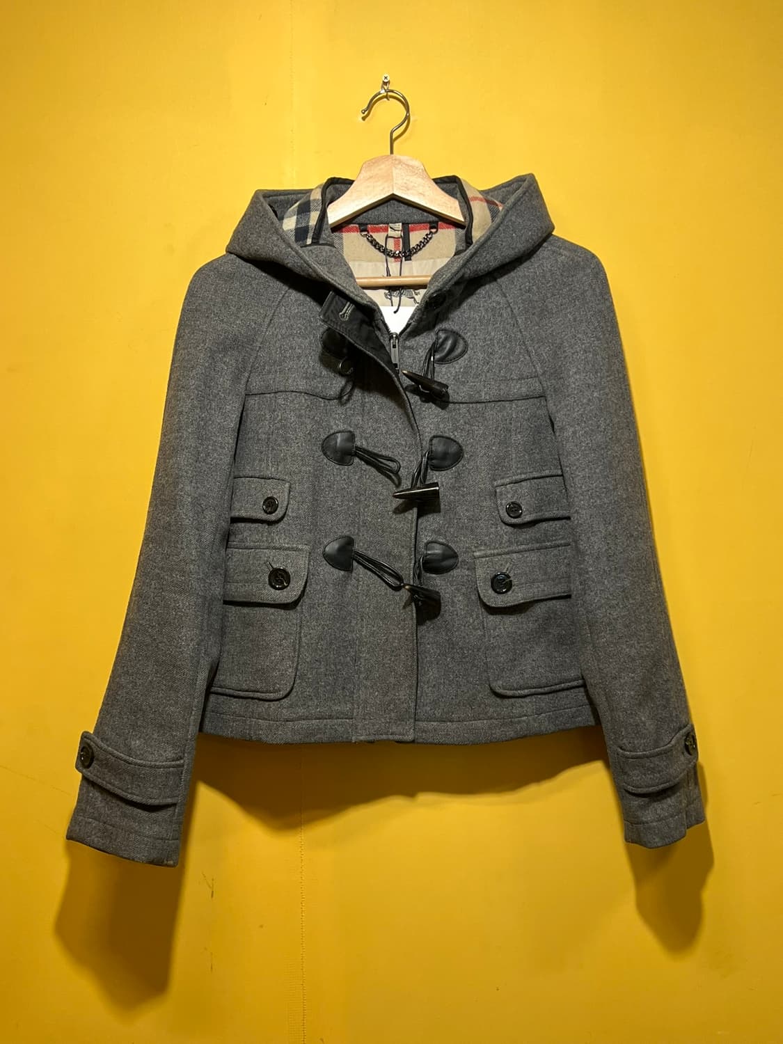 [55]Burberry London 버버리 런던 여성 숏 후드 더플 코트 상품이미지1