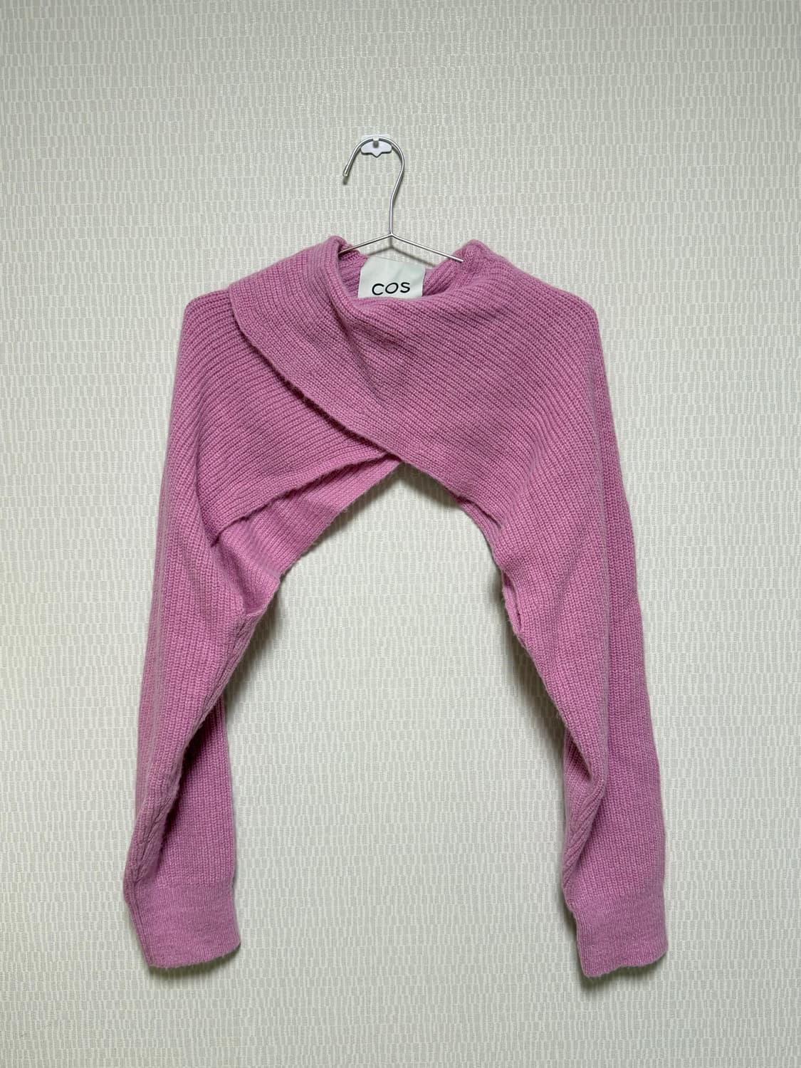 코스 리브드 니트 볼레로 핑크 상품이미지1