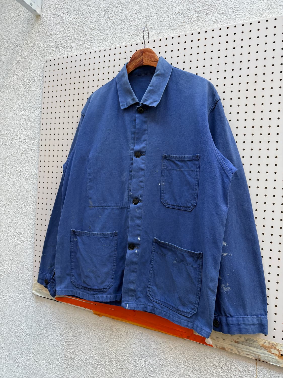 FADED WASHED BLUE OLD VINTAGE 프렌치워크자켓 상품이미지6