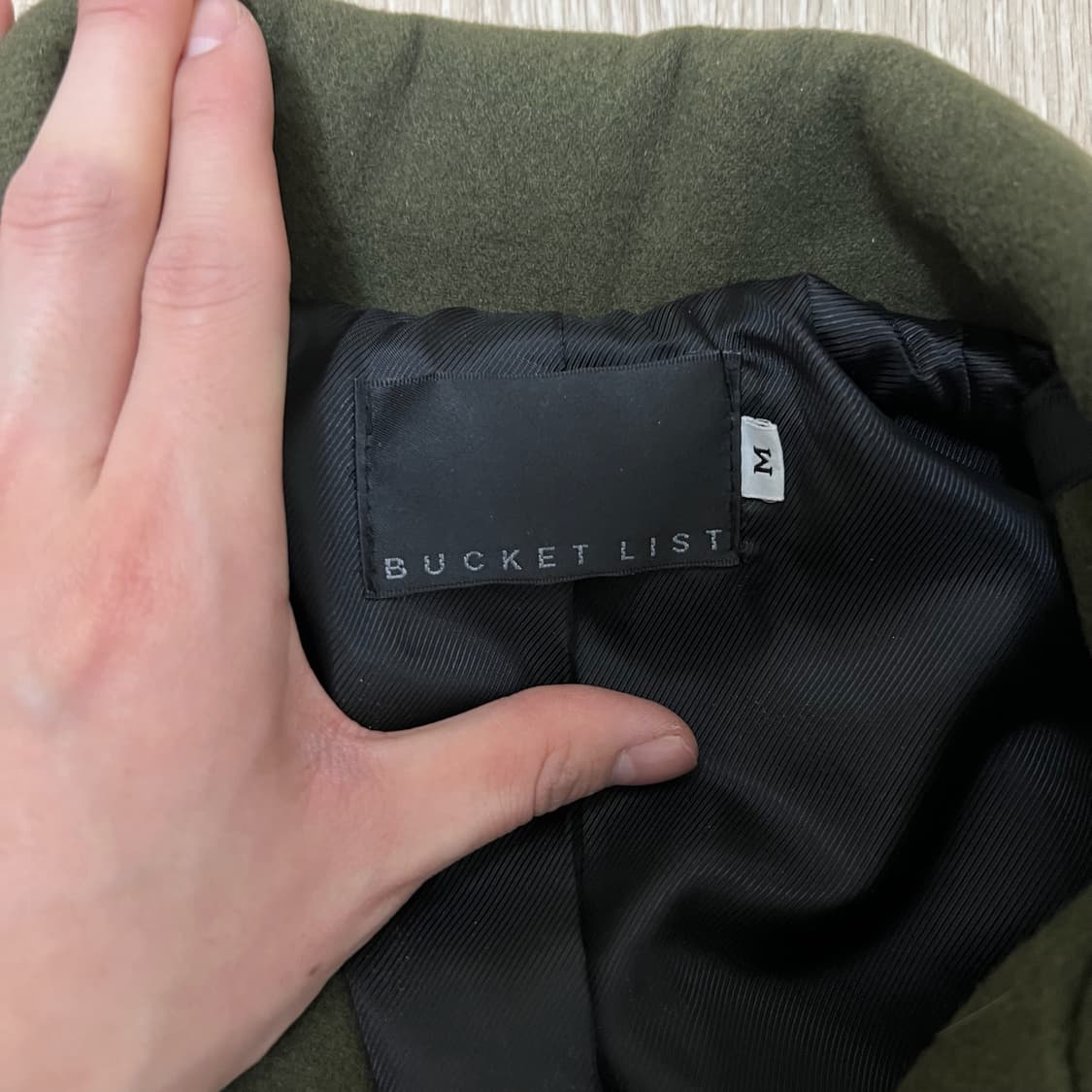 버킷리스트 남성 울 벨티드 트렌치코트 M/95  상품이미지4