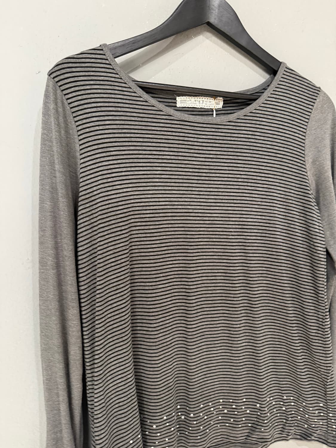 stripe pattern cubic point long sleeve 상품이미지5