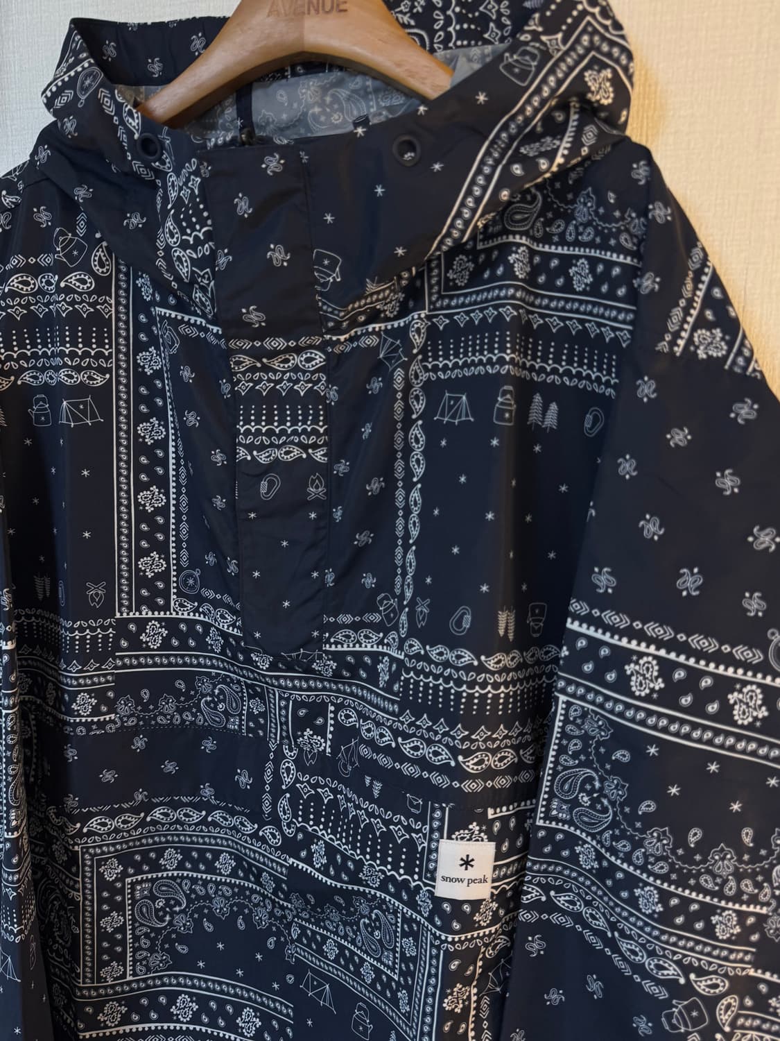 [L]스노우피크 페이즐리 아노락 후드 자켓 블랙 상품이미지3
