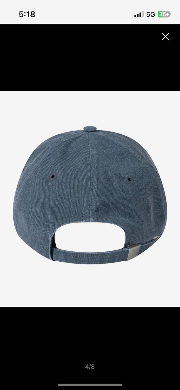 바우프(BAUF)—B 빈티지 워싱 볼캡 [워시드 네이비] 상품이미지2