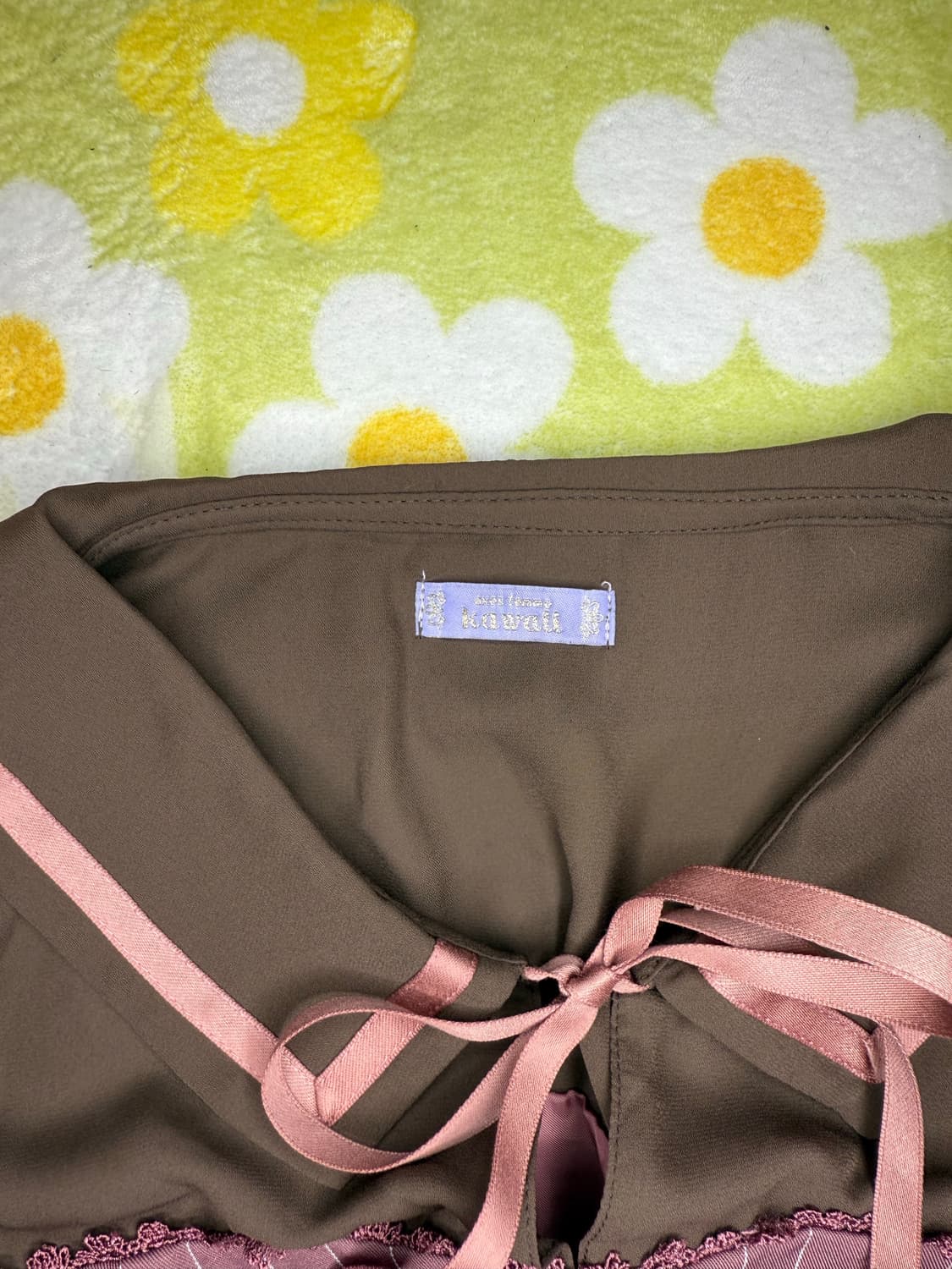 Dress🩷🤎엑시즈팜 카와이 딸기초코라떼 원피스 상품이미지7