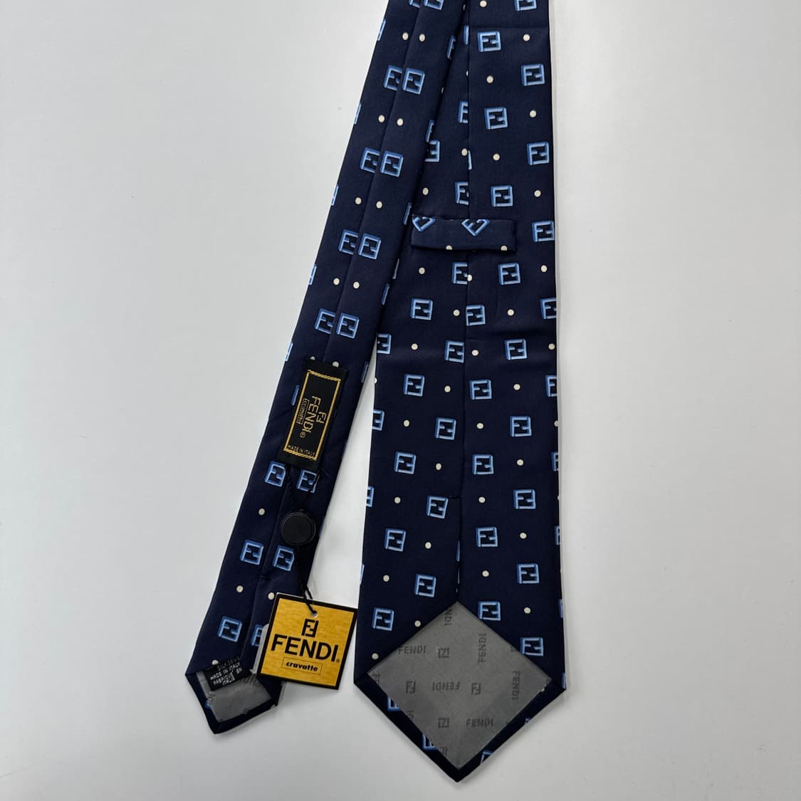 택달린 미사용품 펜디(FENDI) 모노그램 명품 정품 넥타이 상품이미지3