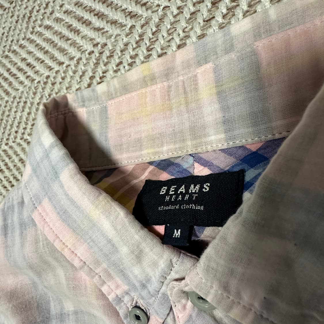 BEAMS check shirt 상품이미지3