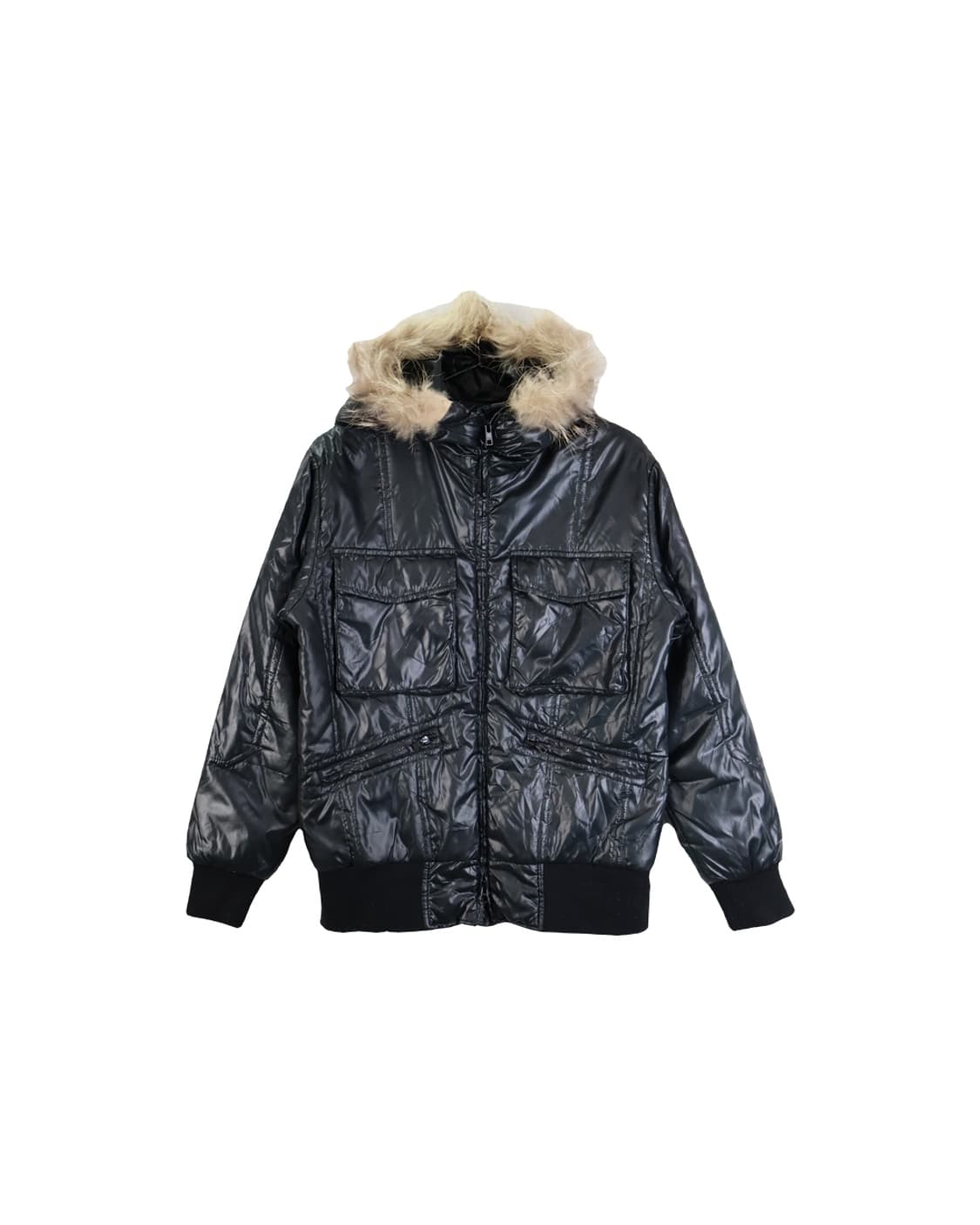 Jpn Glossy Poly Puffer Jackets 상품이미지4