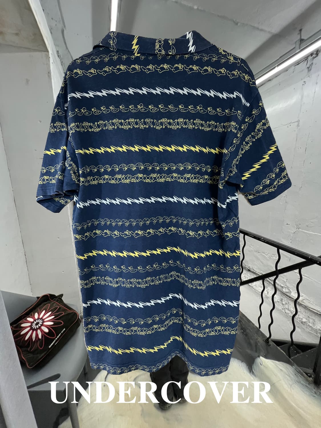 Undercover Lightning Pattern Polo Shirt 상품이미지2