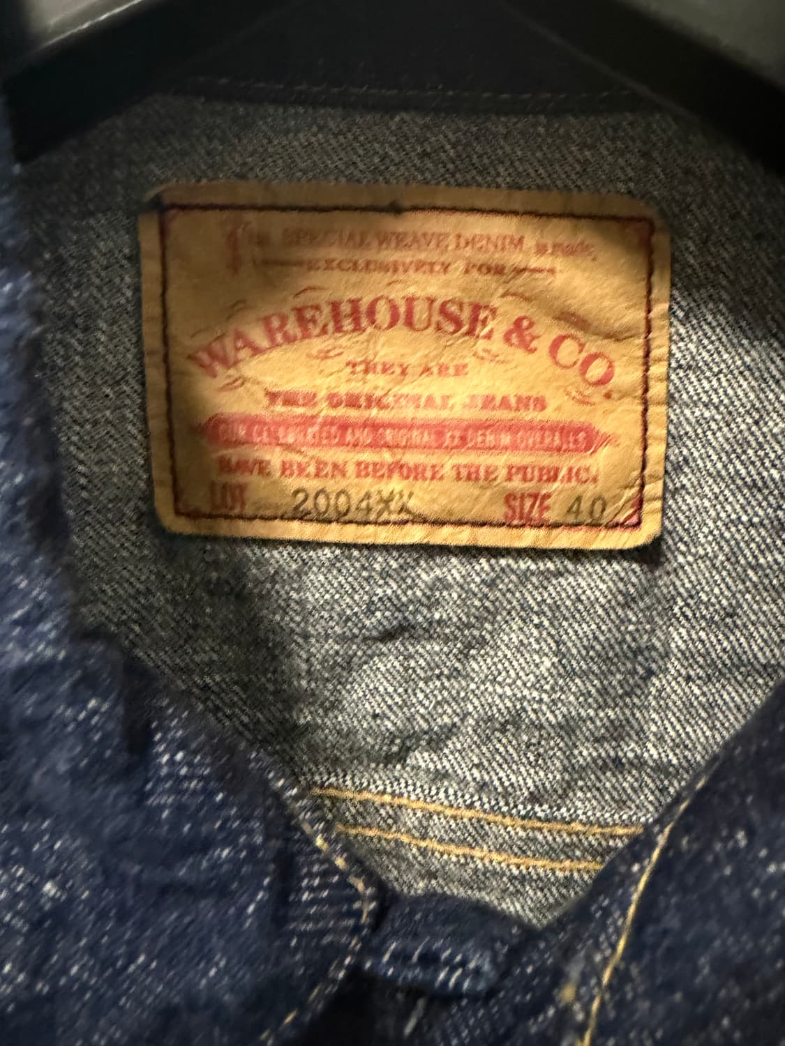 웨어하우스 3세대 데님자켓 상품이미지3