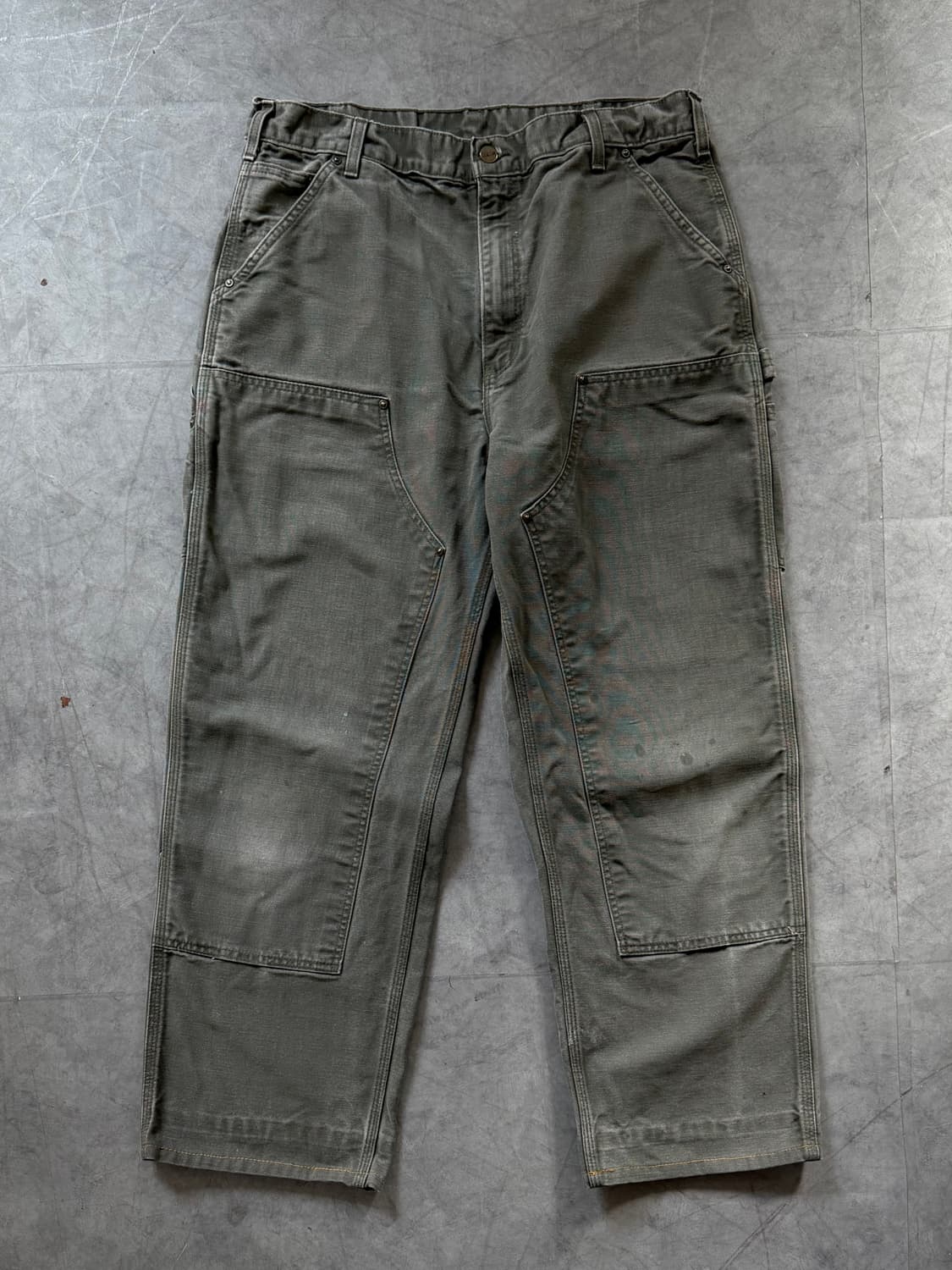 Carhartt 칼하트 더블니 카키 팬츠 상품이미지1