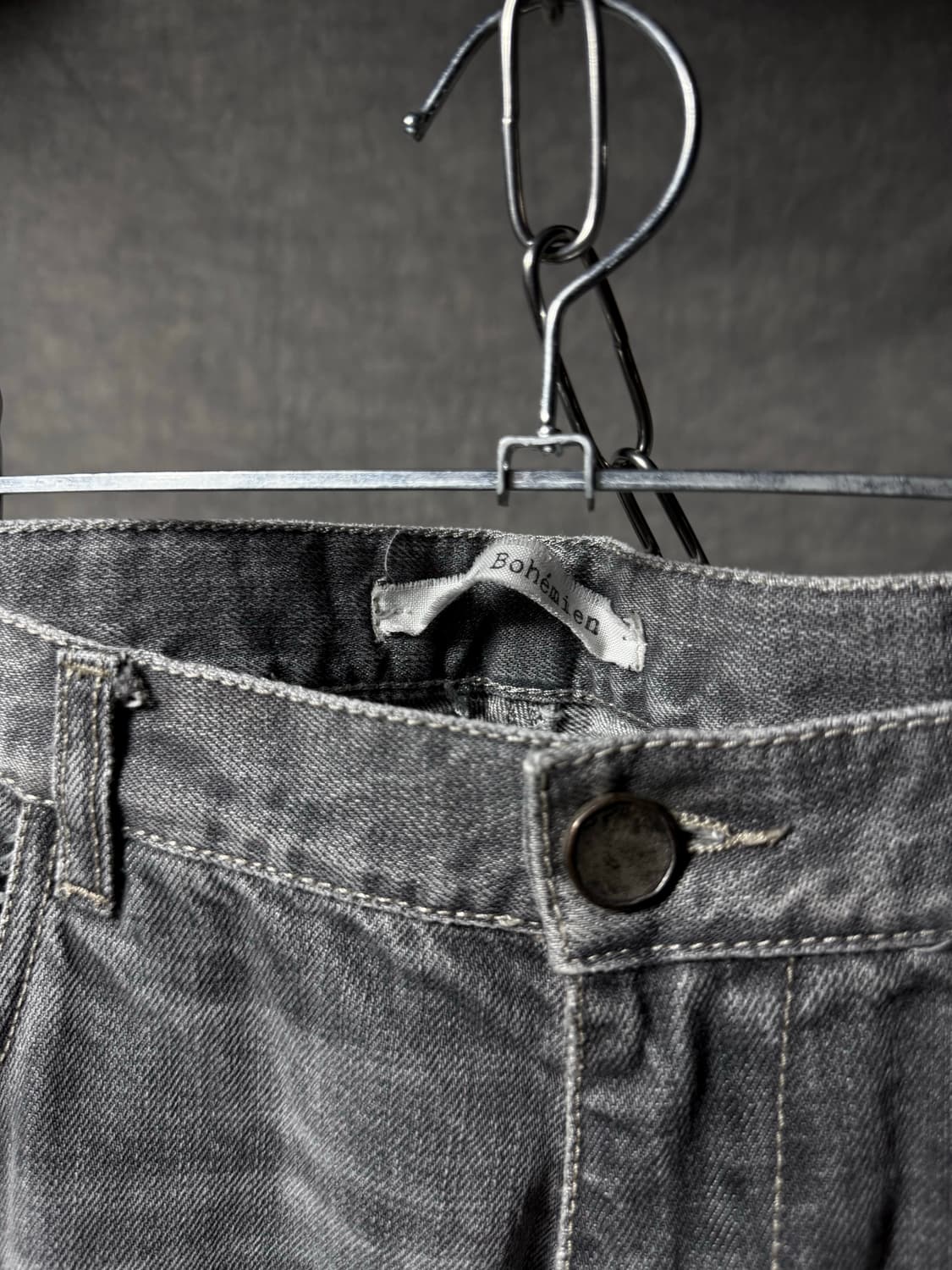 Poeme Bohemien Washed Distressed Denim 상품이미지5