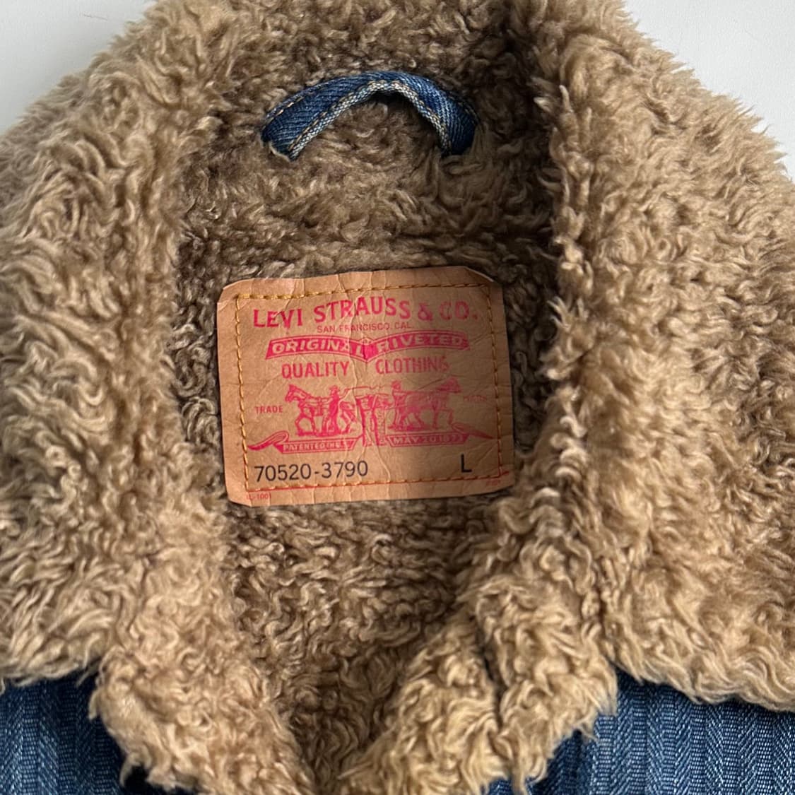 리바이스 헤링본 데님 쉐르파 자켓 상품이미지5