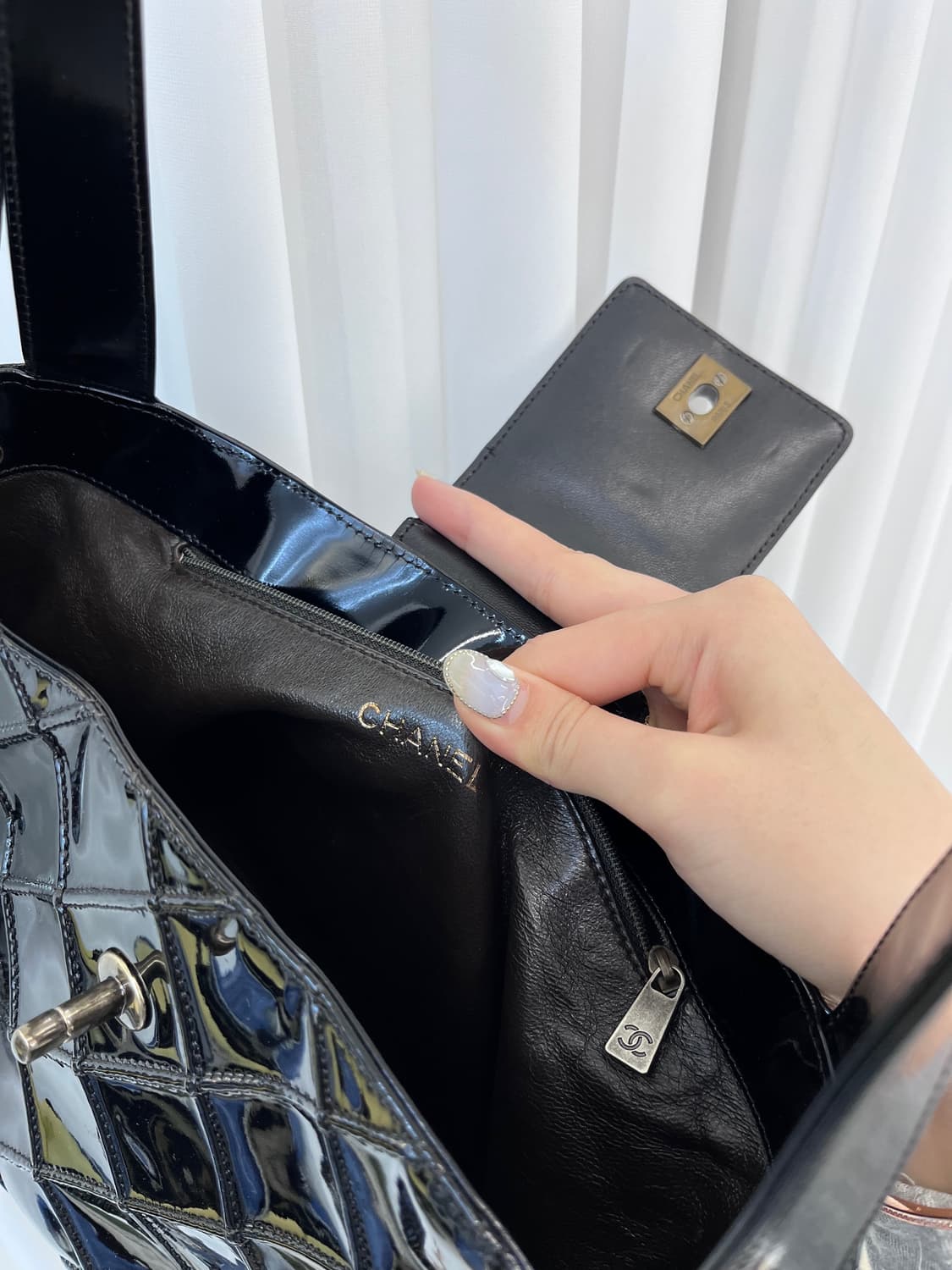 (빈티지) 샤넬 은장 페이던트 누네띠네 숄더백 상품이미지10