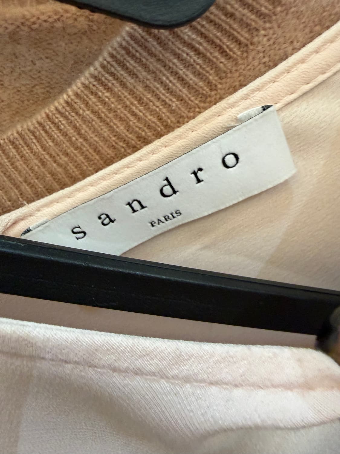 산드로 연핑크 미디 원피스 상품이미지3