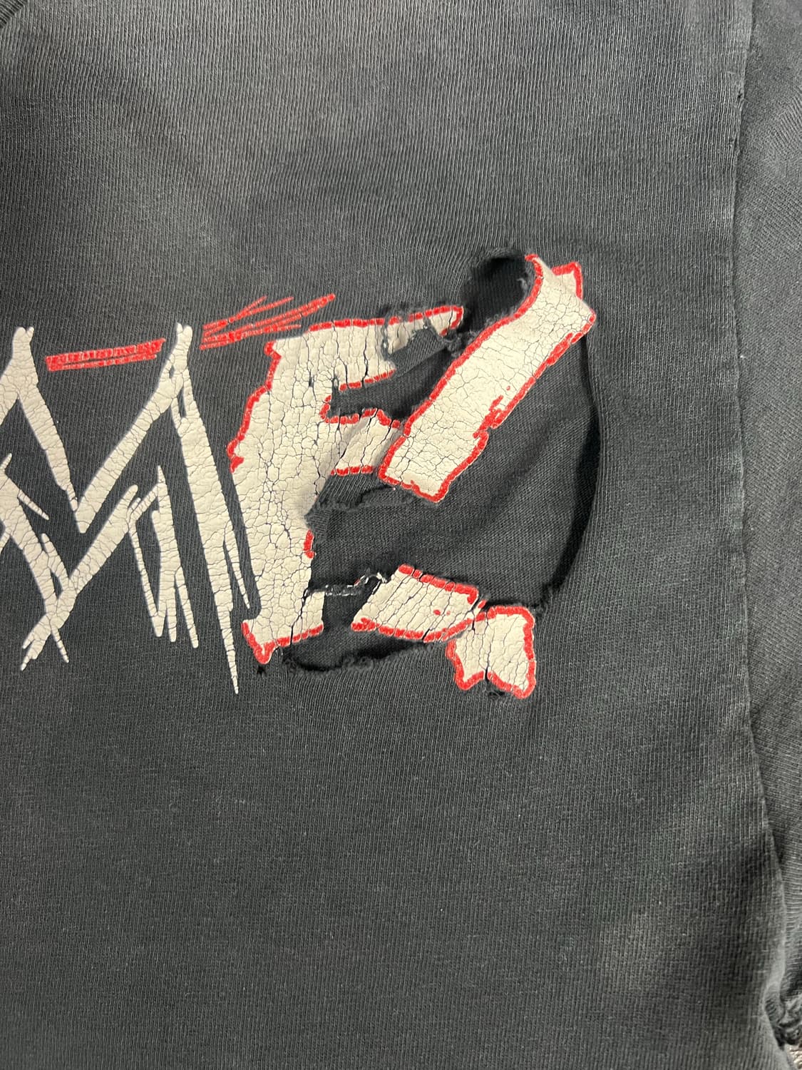 Usa WWE 어썸 티셔츠 블랙 데미지 L 상품이미지2